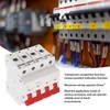 6KA 4P Miniature Circuit Breaker PP Flame Retardant Circuit Breaker