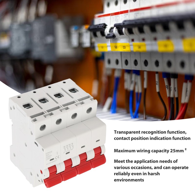 6KA 4P Miniature Circuit Breaker PP Flame Retardant Circuit Breaker