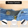 YFTRFR 10 Pcs Adjustable Waist Extender, Elastic Button Waistband Expand