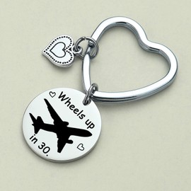 JIUSHUN Airplane Jewelry TV Show Lover Keychain Girlfriend Gift BFF Keychain Son Jewelry Bestie Gift Granddaughter Keychain TV Show Inspired Gift Daughter Jewelry Brother Keychain