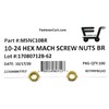 10-24 Hex Machine Screw Nuts Finished Hex Nuts (100 Pcs)