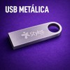 Memoria USB 64GB Tipo A 2.0 de Metal Stylos Tech