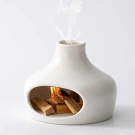 IVWOXO Palo Santo Holder, Handmade Ceramics Palo Santo Burner, Smudge Bowl for Meditation Yoga, Chimeneas Incense Holder, Incense Burner Zen Decor