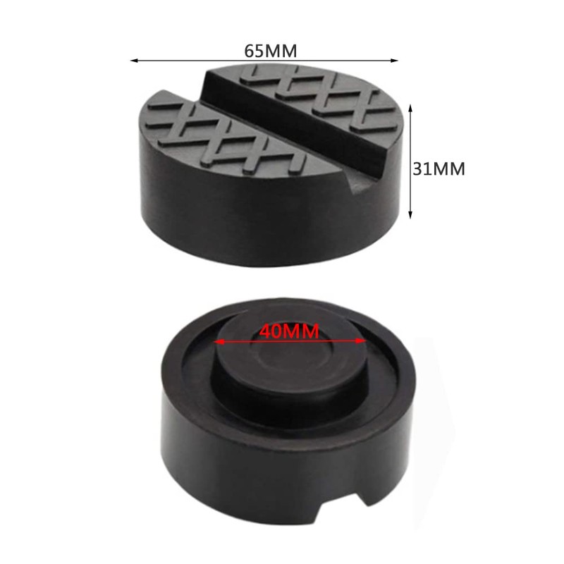 Car Jack Pad Slotted Trolley Jacking Rubber Blocks Cars Repair
