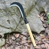 EcoDigilife Billhook Sickle Machete Knife,Clearing Sickle,Manganese Steel Blade Hand held