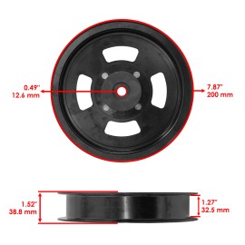 Caltric Deck Idler Pulley for John Deere Z840A Z850A Z860A Z910A Z915B Z915E ZTrak Mower