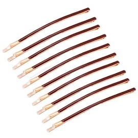 10Pcs Curved Jumbo Bobby Pins Long Metal Hair Clips for Women Teen Girls Hair Decorative (Coffe)