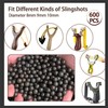 Pack of 600 Mud Balls, 8 mm Clay Balls, Hard
