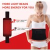 Cinturón de luz roja con 5 niveles de vibración, 120