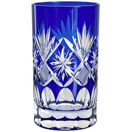 田島 glassmaking Star 切子 Tumbler Flycatcher