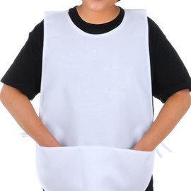 Tucnoeu Unisex Cobbler Apron with 2 Pockets, Adjustable Water & Oil Resistant Apron Art Smock for Work Kitchen Cooking