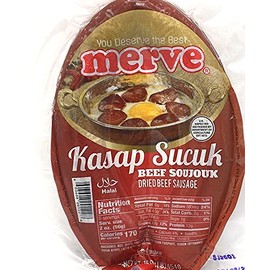 Merve Butcher Halal Beef Sausage (Kasap Sucuk) 1lb (1)