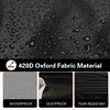 Saking Rectangular Fire Pit Cover, Waterproof Windproof Anti-UV Heavy Duty