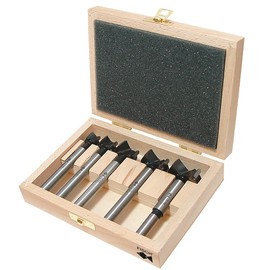 Fisch HW Forstnerbohrer Set 5-tlg. - Profi Ausführung, Ø 15-20-25-30-35 mm