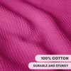 Artoid Mode Waffle Rose Red 100% Cotton Soft Kitchen Towels