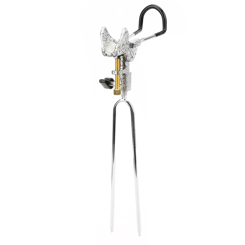 Stainless Steel Fishing Rod Holder 360° Rotatable Adjustable Ground Insert