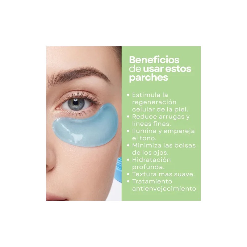 Tarro Parches Hydrogel Ojos Colágeno Antiojeras Hidratante F