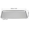 PATIKIL 430 Stainless Steel Tray, 26.5x15.5cm Rectangular Flat Type Lab