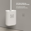 Escobillero de Inodoro Pure Blanco con Silicona TPR y Acero