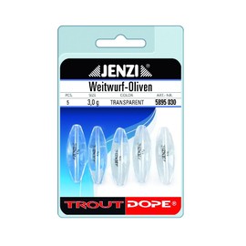 Jenzi Fishing Weight 3.0g Tungsten Oval Olive Green Long Distance Fishing