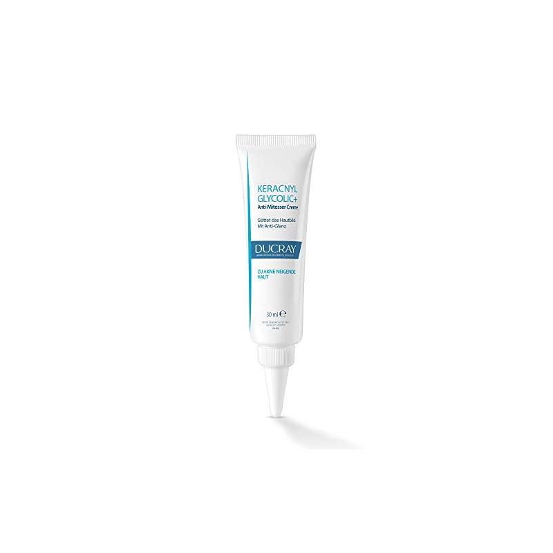 Ducray Keracnyl Glycolic+, Crema Anti Acné, Piel Grasa, 30ml