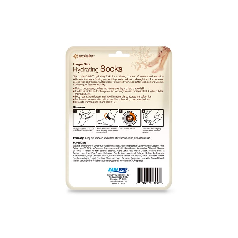 Epielle Hydrating Hand & Foot Masks 12 Pairs, Deep Moisturizing