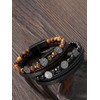 PiercingJ Leather Bracelet (Brown)