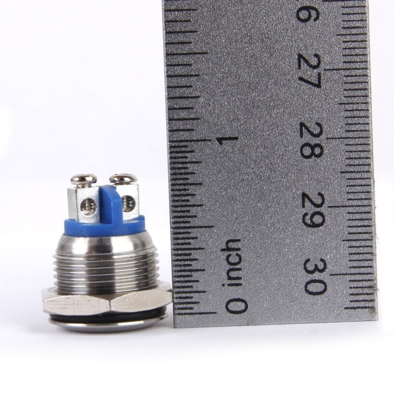 1pc Momentary Push Button Switch for Doorbell Car Boat 18mm