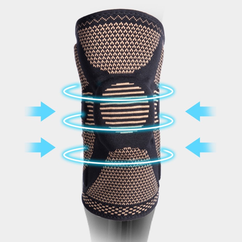 1 Pair Knee Brace Elastic Breathable Knee Sleeve Compression Non