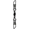 NT Swivels (N.T.SWIVEL) Double Snap Metal Black Hanger Pack 50pcs