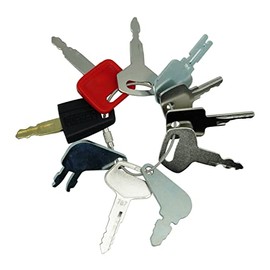abczok 47PCS Heavy Equipment Construction Ignition Key Blank Set Custom Cut to fit Equipments Excavators, Loaders, Backhoes, Tractors, Lawn Mover
