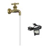 Decorative Metal and Plastic Faucet Fountain with Circulating Water, for