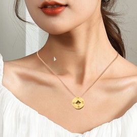 Stocking Stuffers Gifts for Women Compass Necklace For Women Men Graduation Necklace for Best Friend Compass Jewelry Senior Class Of 2023 Necklace Senior Graduation Gifts For Her Anniversary Birthday Gift (Gold)