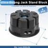 4 Pack 6'' Trailer Jack Blocks with Storage Bag, 20,000