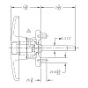 ARE T-handle For Are Pickup Truck Camper Shell Door With