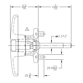 ARE T-handle For Are Pickup Truck Camper Shell Door With 2 Keys