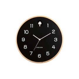 Karlsson Natural Cuckoo Wall Clock - BLACK (KA5886BK)