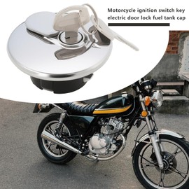 ECSiNG 1 Set of Motorcycle Ignition Switch Key Electric Door Lock Fuel Tank Cover with 4 pin Compatible with Suzuki GN125 GN250 TS125 TS185