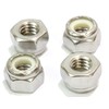 1/4"-20 Nylon Insert Lock Nut (100 Pieces) Stainless Steel Finish