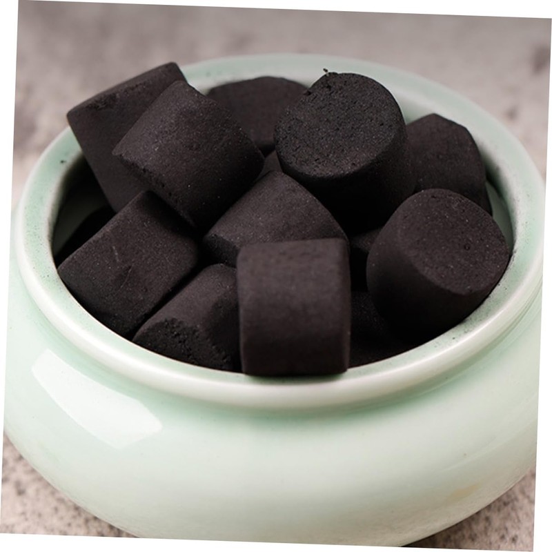 CORHAD 25pieces Slow Burning Charcoal Briquettes Hand Warmer Compact and