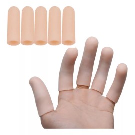 Universo en Linea Set 5pz Protectores Para Dedo Silicona Resistente Elástico F