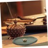 Alipis Leaf Incense Burner Elegant Ceramic Holder for Sticks Home