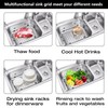 2Pack 304 Stainless Steel Sink Protector for Double Kitchen Sink