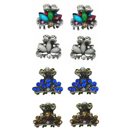 Set of 8 Tiny Metal Hair Claws, Very Light Weight Tiny Jaw Claw Clips U864175-0580-8d4