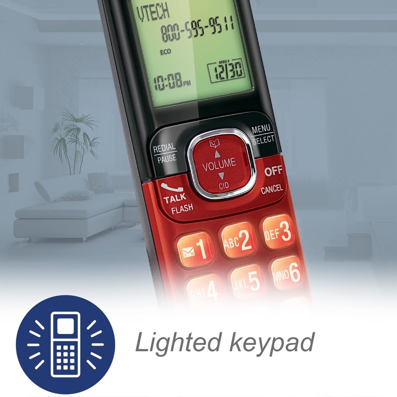 VTech CS6529-4B 4-Handset DECT 6.0 Cordless Phone with Answering System