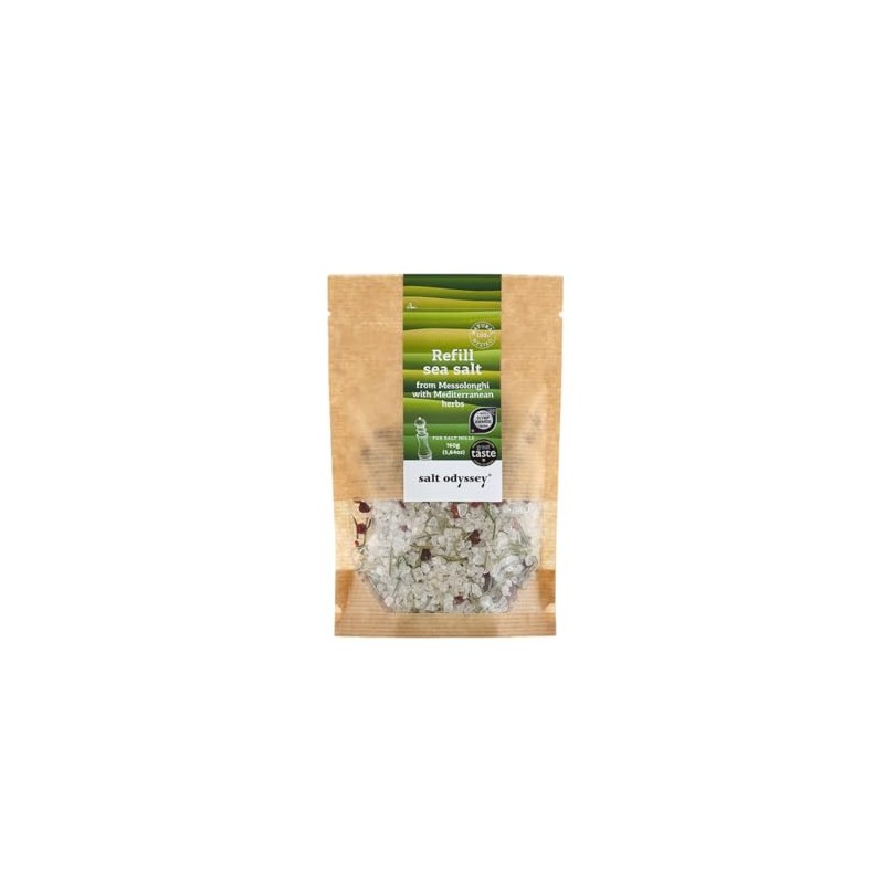 Salt Odyssey Greek Sea Salt with Mediterranean Herbs (Tomato, Rosemary,