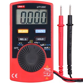 UNI-T UT120C Pocket Size Digital Multimeter Auto Range Tester DC AC Voltage Diode Mini Electrical Meters LCD Display
