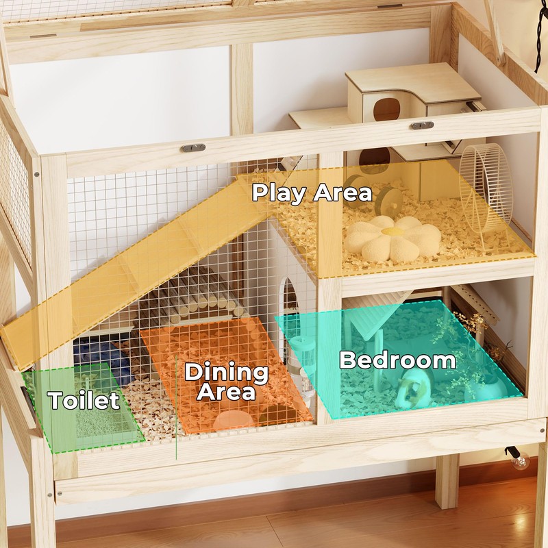 Timechee Guinea Pig Cages for 2, Small Animals Rabbit Cages