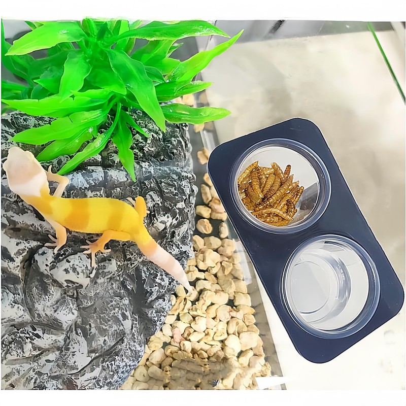 MRTIOO 100 pcs 0.5oz Crested Gecko Food and Water Feeding