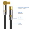 Deleycon TV Cable - Straight Plug / Socket 90° -